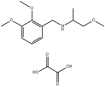 (2,3-DIMETHOXY-BENZYL)-(2-METHOXY-1-METHYL-ETHYL)-AMINE OXALATE 结构式