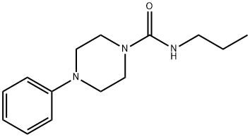 1-PHENYL-4-(N-PROPYLCARBAMOYL)PIPERAZINE 结构式