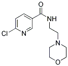 6-CHLORO-N-(2-MORPHOLIN-4-YL-ETHYL)-NICOTINAMIDE 结构式