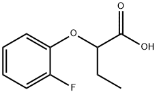 2-(2-FLUORO-PHENOXY)-BUTYRIC ACID 结构式