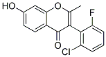 3-(2-CHLORO-6-FLUORO-PHENYL)-7-HYDROXY-2-METHYL-CHROMEN-4-ONE 结构式
