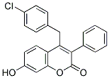 4(4'-CHLOROBENZYL)-7-HYDROXY-3-PHENYLCOUMARIN 结构式
