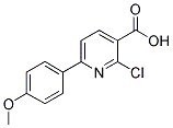2-CHLORO-6-(4-METHOXYPHENYL) NICOTINIC ACID 结构式