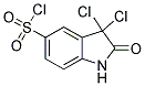 3,3-DICHLORO-2-OXOINDOLINE-5-SULFONYL CHLORIDE 结构式