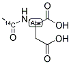 N-ACETYL-L-ASPARTIC ACID, [ACETYL-1-14C] 结构式