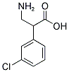 3-AMINO-2-(3-CHLORO-PHENYL)-PROPIONIC ACID 结构式