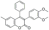 3(3',4'-DIMETHOXYPHENYL)-6-METHYL-4-PHENYLCOUMARIN 结构式