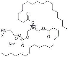 N-PEG-2000-1,2-DISTEAROYL-SN-GLYCERO-3-PHOSPHOETHANOLAMINE, SODIUM SALT 结构式