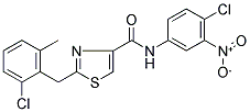 2-(2-CHLORO-6-METHYLBENZYL)-N-(4-CHLORO-3-NITROPHENYL)-1,3-THIAZOLE-4-CARBOXAMIDE 结构式