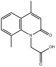 (4,8-DIMETHYL-2-OXO-2H-QUINOLIN-1-YL)-ACETIC ACID 结构式