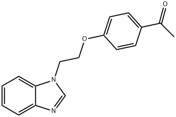 1-(4-[2-(1H-BENZIMIDAZOL-1-YL)ETHOXY]PHENYL)ETHANONE 结构式