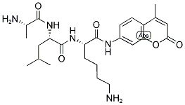 H-D-ALA-LEU-LYS-AMC 结构式