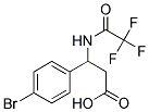 3-(4-BROMOPHENYL)-3-[(2,2,2-TRIFLUOROACETYL)AMINO]PROPANOIC ACID 结构式