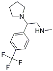 (2-PYRROLIDINYL-2-[4-(TRIFLUOROMETHYL)PHENYL]ETHYL)METHYLAMINE 结构式