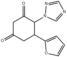 5-(2-FURYL)-4-(1H-1,2,4-TRIAZOL-1-YL)-1,3-CYCLOHEXANEDIONE 结构式