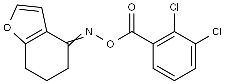 4-([(2,3-Dichlorobenzoyl)oxy]imino)-6,7-dihydro-1-benzofuran 结构式