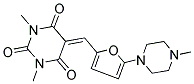 1,3-DIMETHYL-5-{[5-(4-METHYLPIPERAZIN-1-YL)-2-FURYL]METHYLENE}PYRIMIDINE-2,4,6(1H,3H,5H)-TRIONE 结构式