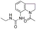 N-(1-ACETYL-2,3-DIHYDRO-1H-INDOL-7-YL)-N'-ETHYLUREA 结构式