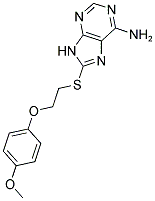 8-([2-(4-METHOXYPHENOXY)ETHYL]THIO)-9H-PURIN-6-AMINE 结构式