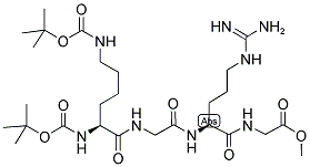 BOC-LYS(BOC)-GLY-ARG-GLY-OME 结构式