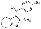 (2-AMINO-4,5,6,7-TETRAHYDRO-1-BENZOTHIEN-3-YL)(4-BROMOPHENYL)METHANONE 结构式