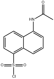 5 -乙酰氨基萘-1-磺酰氯 结构式