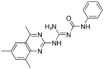 N-{(1E)-AMINO[(4,6,8-TRIMETHYLQUINAZOLIN-2-YL)AMINO]METHYLENE}-N'-PHENYLUREA 结构式