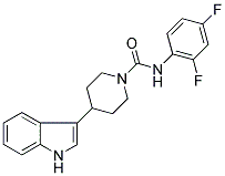 N-(2,4-DIFLUOROPHENYL)-4-(1H-INDOL-3-YL)PIPERIDINE-1-CARBOXAMIDE 结构式