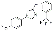 4-(4-METHOXYPHENYL)-1-(3-(TRIFLUOROMETHYL)BENZYL)-1H-PYRAZOLE 结构式