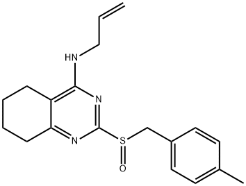 N-ALLYL-2-[(4-METHYLBENZYL)SULFINYL]-5,6,7,8-TETRAHYDRO-4-QUINAZOLINAMINE 结构式