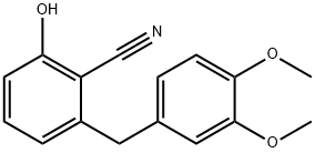 2-(3,4-DIMETHOXYBENZYL)-6-HYDROXYBENZENECARBONITRILE 结构式