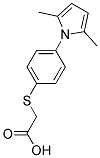 ([4-(2,5-DIMETHYL-1H-PYRROL-1-YL)PHENYL] SULFANYL)-ACETIC ACID 结构式