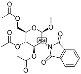 METHYL 2-DEOXY-2-N-PHTHALIMIDO-3,4,6-TRI-O-ACETYL-B-D-GLUCOPYRANOSIDE 结构式
