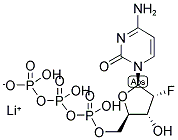 2'-FLUORO-2'-DEOXYCYTIDINE-5'-TRIPHOSPHATE LITHIUM SALT 结构式