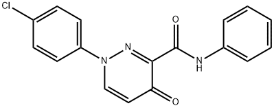 1-(4-CHLOROPHENYL)-4-OXO-N-PHENYL-1,4-DIHYDRO-3-PYRIDAZINECARBOXAMIDE 结构式