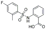 2-(4-FLUORO-2-METHYL-BENZENESULFONYLAMINO)-BENZOIC ACID 结构式