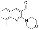 8-METHYL-2-(4-MORPHOLINYL)-3-QUINOLINECARBALDEHYDE 结构式