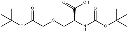 2-[(TERT-BUTOXYCARBONYL)AMINO]-3-([2-(TERT-BUTOXY)-2-OXOETHYL]SULFANYL)PROPANOIC ACID 结构式