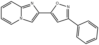 2-(3-PHENYL-5-ISOXAZOLYL)IMIDAZO[1,2-A]PYRIDINE 结构式