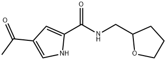 4-ACETYL-1H-PYRROLE-2-CARBOXYLIC ACID (TETRAHYDRO-FURAN-2-YLMETHYL)-AMIDE 结构式