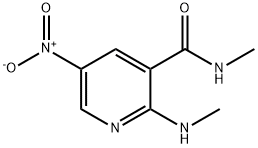 5-NITRO-N-METHYL-2-(METHYLAMINO)PYRIDINE-3-CARBOXAMIDE 结构式