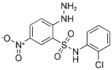 N-(2-CHLORO-PHENYL)-2-HYDRAZINO-5-NITRO-BENZENESULFONAMIDE 结构式