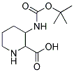 3-TERT-BUTOXYCARBONYLAMINO-PIPERIDINE-2-CARBOXYLIC ACID 结构式