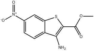 3-氨基-6-硝基苯并[B]噻吩-2-羧酸甲酯 结构式