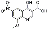 4-HYDROXY-8-METHOXY-6-NITROQUINOLINE-3-CARBOXYLIC ACID 结构式