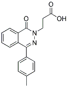 3-(1-OXO-4-P-TOLYLPHTHALAZIN-2(1H)-YL)PROPANOIC ACID 结构式