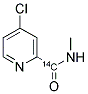 4-CHLOROPYRIDINE-2-CARBOXYLIC ACID, METHYLAMIDE [CARBOXYL 14C] 结构式