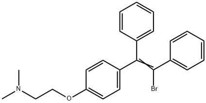 (E,Z)-1-BROMO-2-[4-[2-(DIMETHYLAMINO)ETHOXY]PHENYL]-1,2-DIPHENYLETHENE 结构式