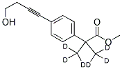 4-(4-HYDROXY-1-BUTYNL)-A,A-DI-(METHYL-D3)-BENZENEACETIC ACID, METHYL ESTER 结构式