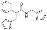 (E)-2-PHENYL-3-(2-THIENYL)-N-(2-THIENYLMETHYL)-2-PROPENAMIDE 结构式